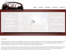 Tablet Screenshot of fbcwillingboro.org